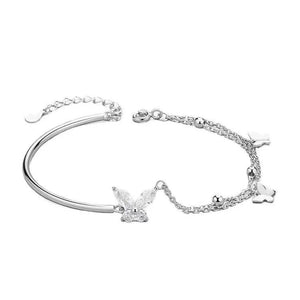 CZ Butterfly Bracelet for Women Female Ins Small Bracelet