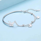 CZ Butterfly Bracelet for Women Female Ins Small Bracelet
