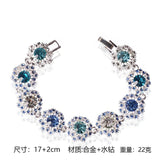 Crystal Bracelet for Brides, Bohemian Jewelry