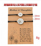 Stainless Steel Dandelion Earrings & Braided Bracelet Set