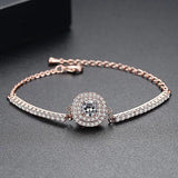 Kpop Tennis Bracelet Zircon Bangles Wedding Jewelry