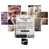 Kpop Tennis Bracelet Zircon Bangles Wedding Jewelry