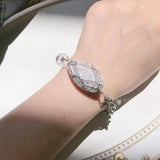 US Glass Ornaments ShanZuan Stretch Bracelet Retro Silver Needle Hand String