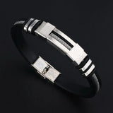 Popcorn Chain Bracelet Stainless Steel Silicone Charm Bracelets