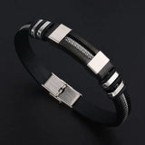 Popcorn Chain Bracelet Stainless Steel Silicone Charm Bracelets