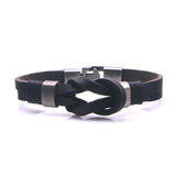 Men's Braided Leather Bracelet & Bangle - Boyfriend Girlfriend Bracelets