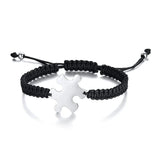 Personalized Stainless Steel ID Bracelet Rope Design
