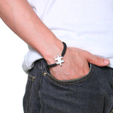 Personalized Stainless Steel ID Bracelet Rope Design