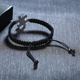 Personalized Stainless Steel ID Bracelet Rope Design
