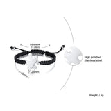 Personalized Stainless Steel ID Bracelet Rope Design