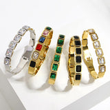 Waterproof CZ Charm Bracelet for Women Girl