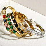 Waterproof CZ Charm Bracelet for Women Girl