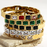 Waterproof CZ Charm Bracelet for Women Girl