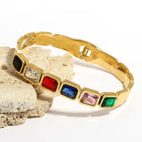 Waterproof CZ Charm Bracelet for Women Girl