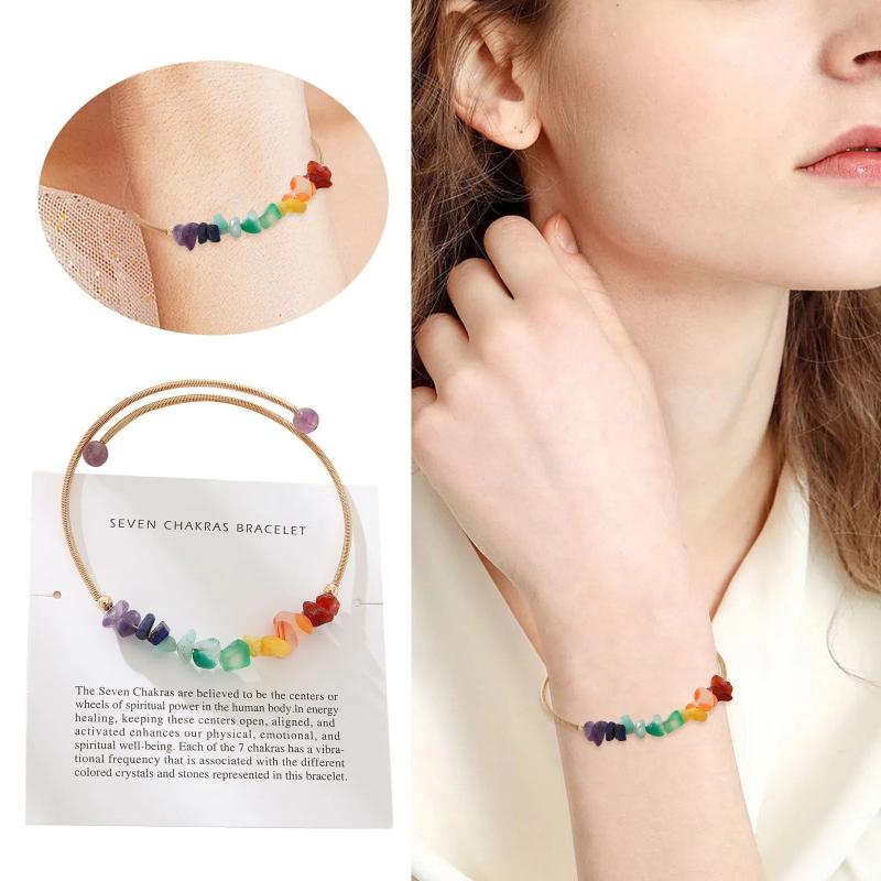 Beaded Bracelet & Champagne Earrings Set for Wedding