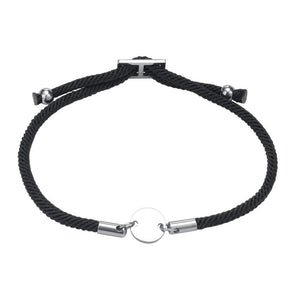 Women's Stainless Steel Bracelets Round Plate Lettering,Custom A-Z Initials