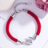 Red Rope Couple Bracelets Eternal Love Jewelry