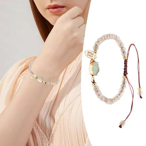 Crystal Beads Bracelet Set with Watch & Necklaces