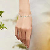 Crystal Beads Bracelet Set with Watch & Necklaces