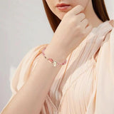 Crystal Beads Bracelet Set with Watch & Necklaces