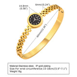 Stainless Steel Round Bracelets for Women