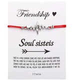 Vintage Alloy Blessing Card Bracelet for Women
