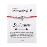 Vintage Alloy Blessing Card Bracelet for Women