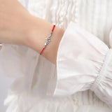 Vintage Alloy Blessing Card Bracelet for Women
