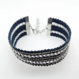 Multilayer Charm Bracelets for Women Metal ID Bracelet Bohemian Wrap Bracelet
