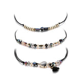 Multi-color Crystal Tassel Bracelet, Adjustable Belt Design