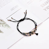 Multi-color Crystal Tassel Bracelet, Adjustable Belt Design