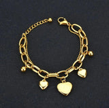 Engraved Heart Bracelet Love Heart Bracelets For Women Charm Bracelets
