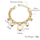 Engraved Heart Bracelet Love Heart Bracelets For Women Charm Bracelets