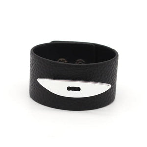 Women's Multicolor Leather Cuff Bracelet