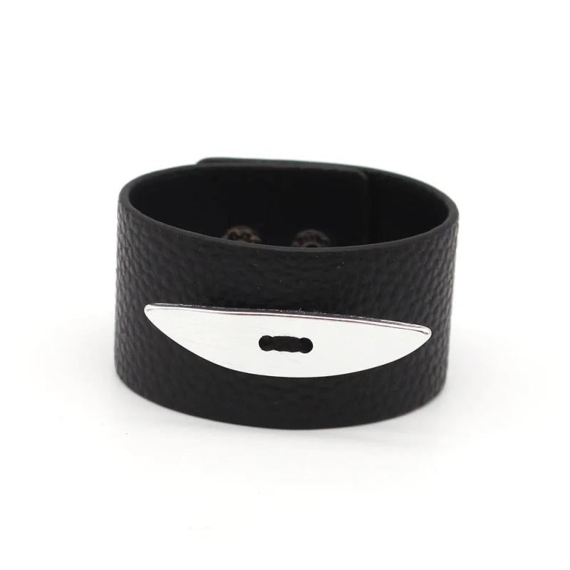 Women's Multicolor Leather Cuff Bracelet