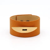 Women's Multicolor Leather Cuff Bracelet