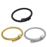 Unisex Cable Bangles Stylish Jewelry Accessories Gift