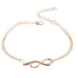 Peach Heart Combination Bracelet Alloy Glass Bangles Bridal Costume