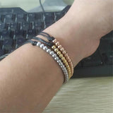 Minimalist Stainless Steel Beads Bracelet for Men Women