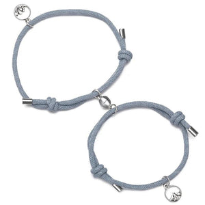 Magnetic Heart Bracelet Couple Bracelets Rope Magnet Jewelry