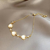 Mother's Push Pull Heart Bracelet Set for Girls