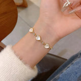 Mother's Push Pull Heart Bracelet Set for Girls