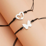 Mother's Card Bracelet Stainless Steel Necklace and Bracelet Set for Women
