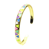 Women's Wave Cuff Bracelet Oil Drop Geometry Design