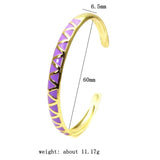 Women's Wave Cuff Bracelet Oil Drop Geometry Design