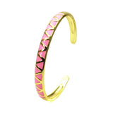 Women's Wave Cuff Bracelet Oil Drop Geometry Design