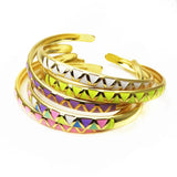Women's Wave Cuff Bracelet Oil Drop Geometry Design