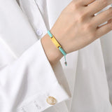 Stainless Steel Rope Chain Bracelet for Nylon Braided ID Bracelets