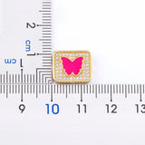 Romantic Rainbow Butterfly Crystal Bracelet Women's Adjustable Charm Jewelry