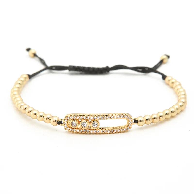 Crystal Bracelet Silver Adjustable Charm Bracelets for Women